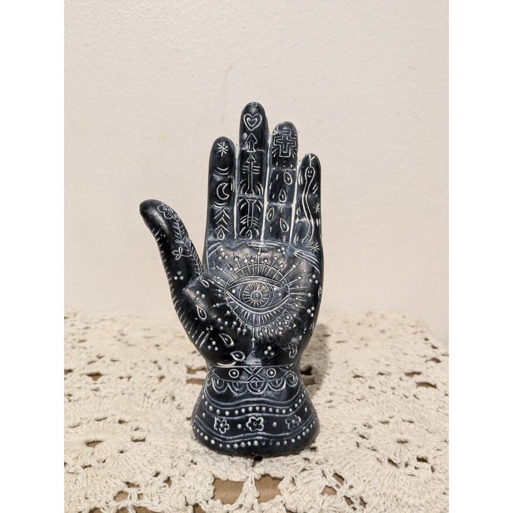 All Seeing Eye Hand Halloween Altar Resin figurine